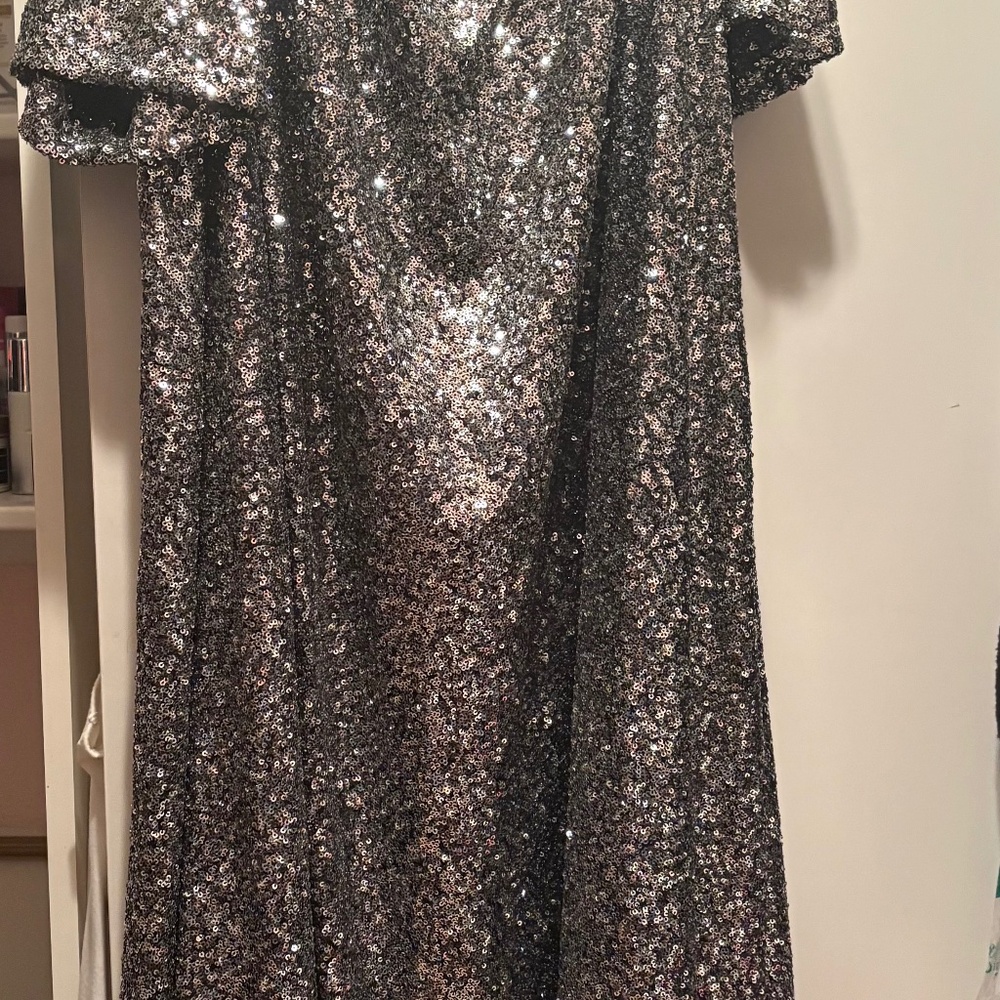 XXL Silver sparkles  sample dress